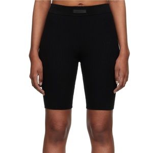 Fear of God Essentials Black Rib Shorts